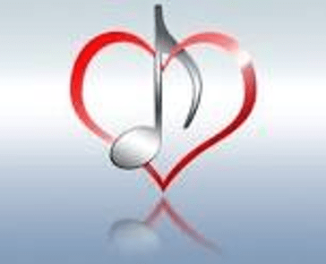 Heart with music